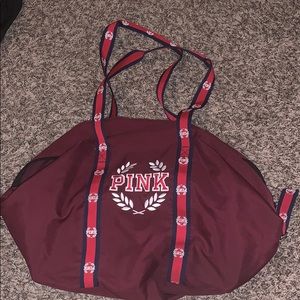 Pink gym bag